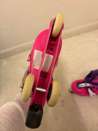 Patines infantiles rosas y morados (marca Oxelo)