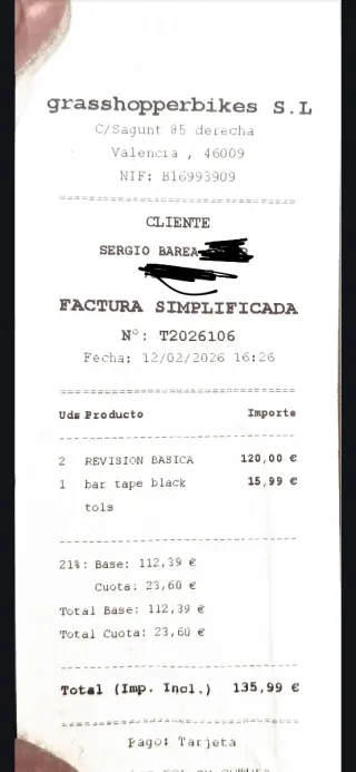 Scott Speedster 40 - Carretera - Revisada + Cinta