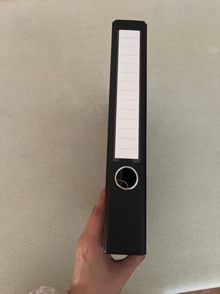 Carpetas Archivador Rojo y Negro