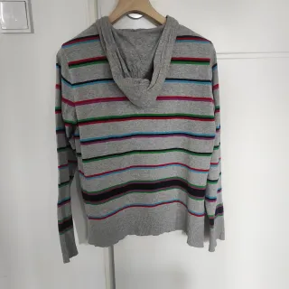 Jersey Zara Rayas Multicolor Gris