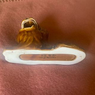 Cenicero Vintage León Cerámica Marrón