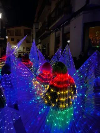 Disfraz Mariposa LED Multicolor Capa led