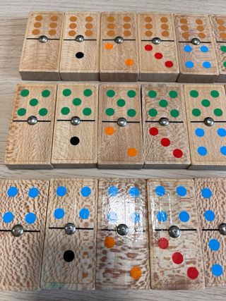 Dominó infantil madera vintage