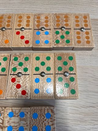 Dominó infantil madera vintage