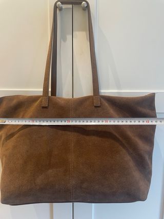 Bolso shopper tote marrón