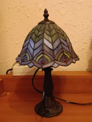 Lámpara Tiffany Vidrio Multicolor