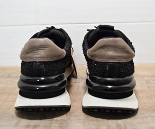 Zapatillas GIOSEPPO de mujer, negras con brillo