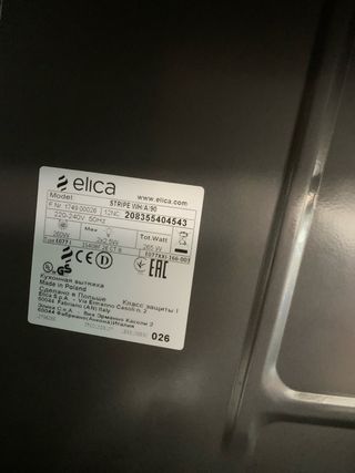 Campana Elica Stripe Blanca - Botonera Averiada