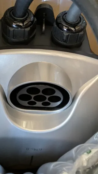 Cargador para coche eléctrico enchufe tipo 2.