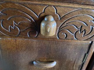 Mueble librería escritorio antiguo