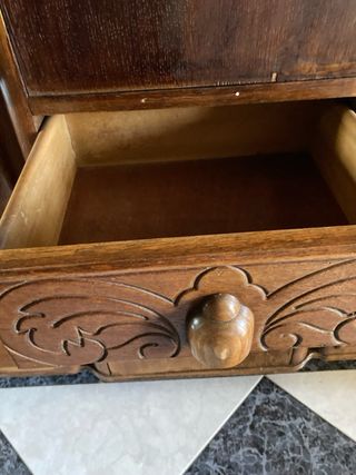 Mueble librería escritorio antiguo