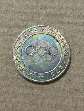 Moneda Olimpiadas Montreal 1976