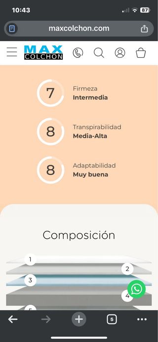 Colchón Matrimonio viscolástico Sin Estrenar.