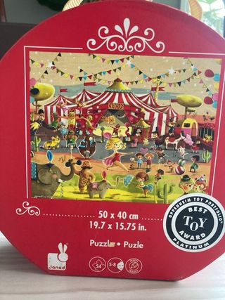Puzzle Circo Janod 50x40cm con Caja