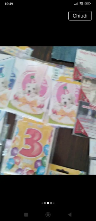 Inviti e biglietti compleanno vari numeri