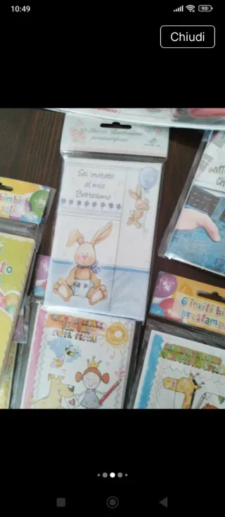 Inviti e biglietti compleanno vari numeri