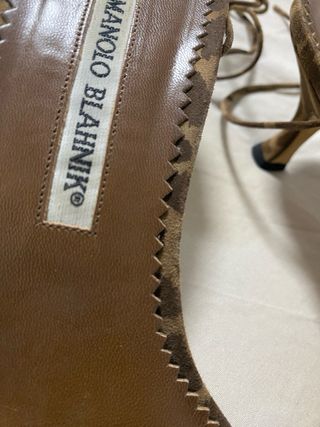 Sandalias Manolo Blahnik Marrones