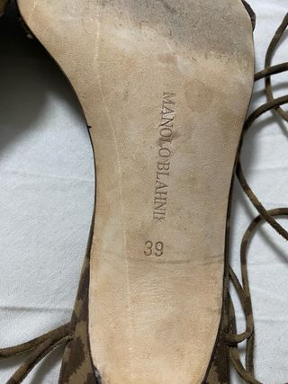 Sandalias Manolo Blahnik Marrones