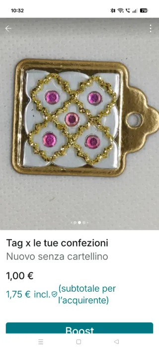 Tag per confezioni regalo 10 pezzi 1 euro