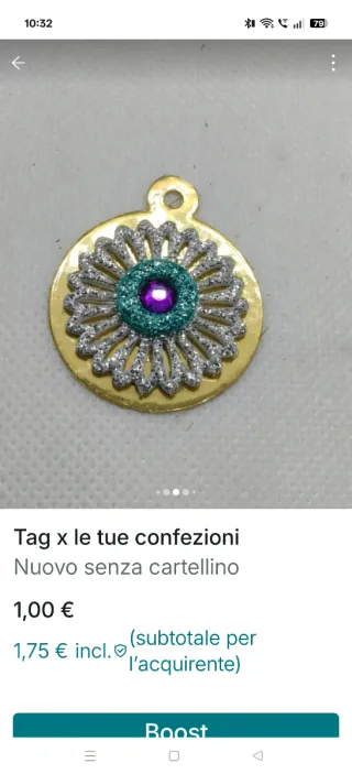 Tag per confezioni regalo 10 pezzi 1 euro