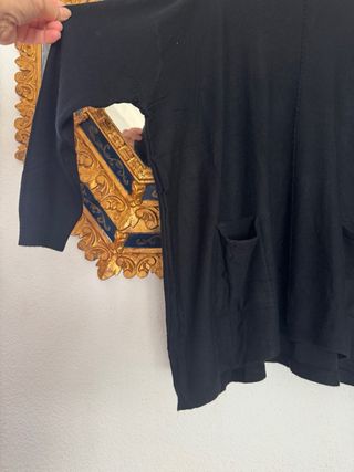 Jersey negro con bolsillos
