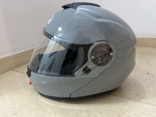 Casco Moto Trophy Flip-Up Gris talla L