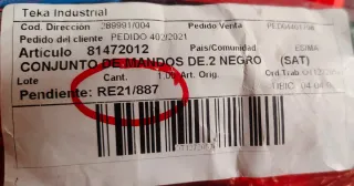 Botonera campana Teka original nueva