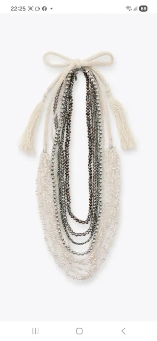 Pack 2 Collares Zara Perlas y Abalorios