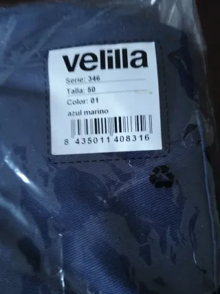 Pantalón de trabajo Velilla azul marino talla 50
