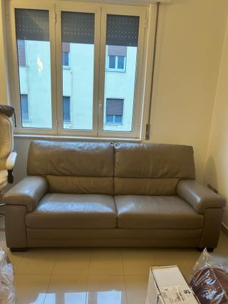 Divano 3 posti Chateau d'Ax in pelle