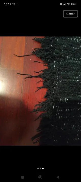 Alfombra negra 140x50