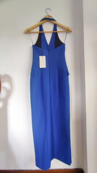 Vestido blazer azul cobalto Zara XS 34