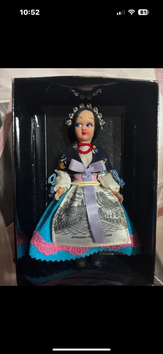 Bambola Regionale Vintage Bergamo-Piacenza