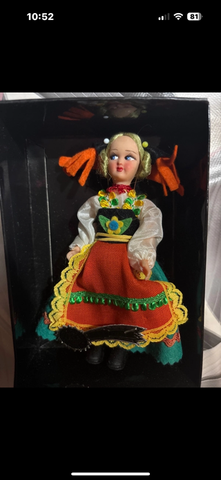 Bambola Regionale Vintage Bergamo-Piacenza