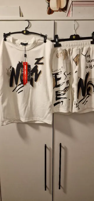 Conjunto Verano Niños Rosa y Blanco