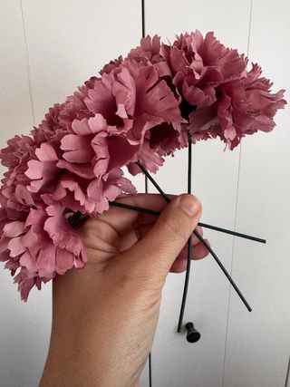 Claveles flamenca rosa maquillaje