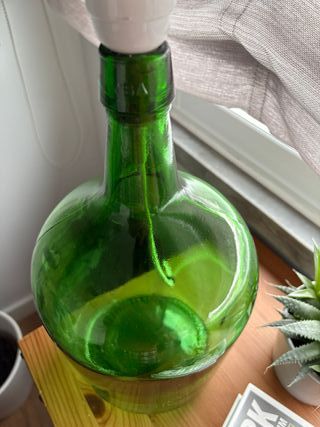 Candeeiro Artesanal Vidro Verde – Estilo Rústico