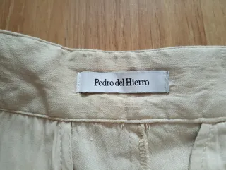 Pantalones Pedro del Hierro Beige Mujer