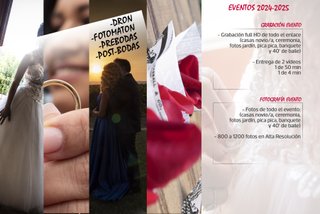 Fotógrafo boda. Vídeos de tu enlace