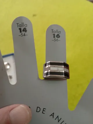 Anillo Plata Nácar Talla 16