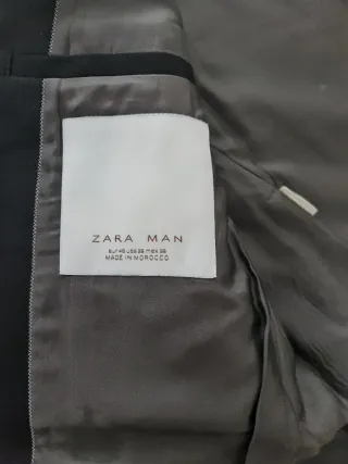 Americana Zara Negra Talla 48