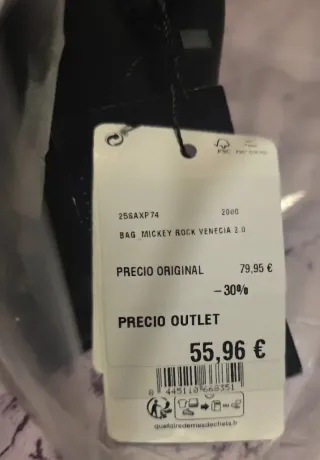 Bolso Desigual Mickey Negro con Tachuelas