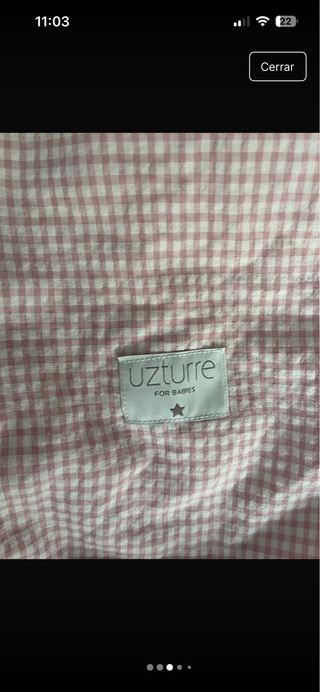 Funda Silla Grupo 0 Uzturre Vichy Rosa