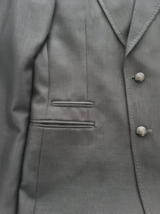 Americana Zara Hombre Talla 50 Azul Marino