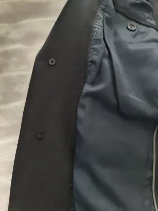 Americana Zara Hombre Talla 50 Azul Marino