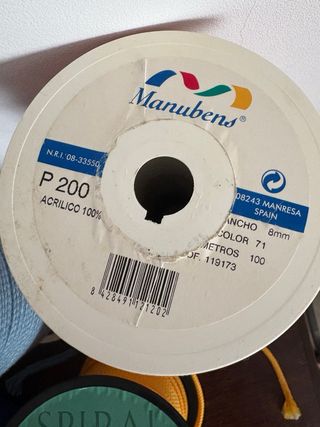 Cordón para manualidades y costura  varios colores