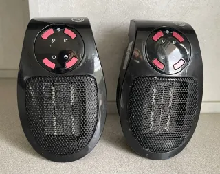 2 Calefactores Eléctricos de Enchufe