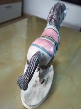 Figura Caballo de Carrusel de Madera