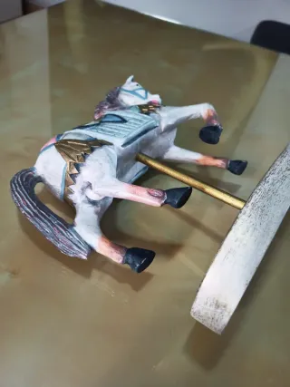 Figura Caballo de Carrusel de Madera