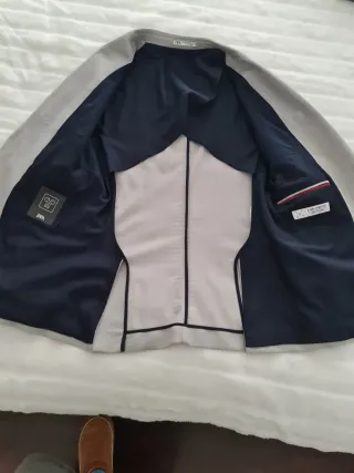 Americana Zara Gris Talla 48 Verano